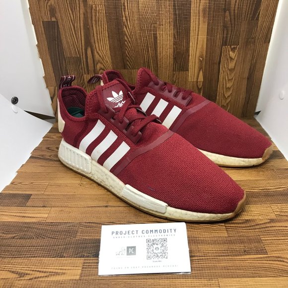 adidas | Shoes | Adidas Ultra Nmd R Fx6787 Burgundy Red White Gum Boost  Shoes Mens Size 11 | Poshmark